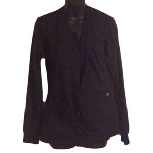 GREY'S Anatomy Button Up Black Scrub Top. Size Small, Good Used Condition.